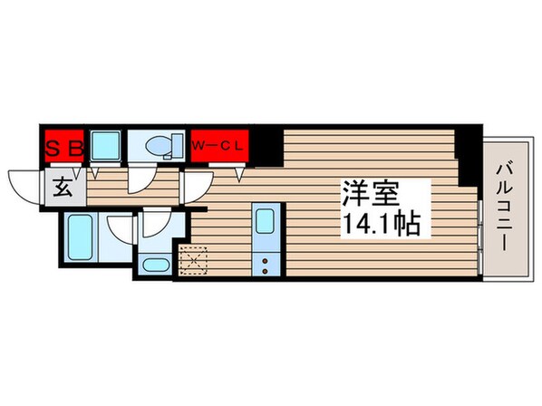 ﾛｲﾔﾙﾊﾟｰｸｽﾀﾜｰ南千住の物件間取画像